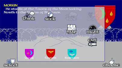 Ảnh chụp màn hình của The Lords of Midnight